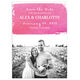 Pink Big Swash Photo Save The Date Announcements Image 3 of 4